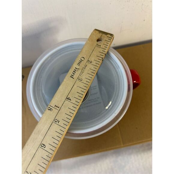 Cracker Barrel sock money red black soup mug new - Picture 5 of 6